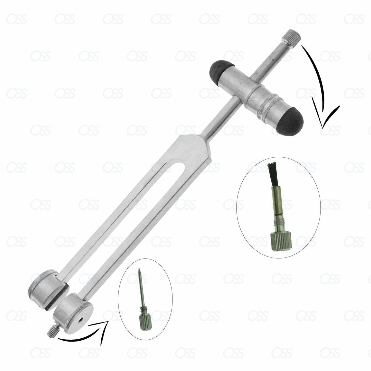 128C Tuning Tunning Fork Buck Hammer Pinwheel ( 5 in 1 ) CE MARK