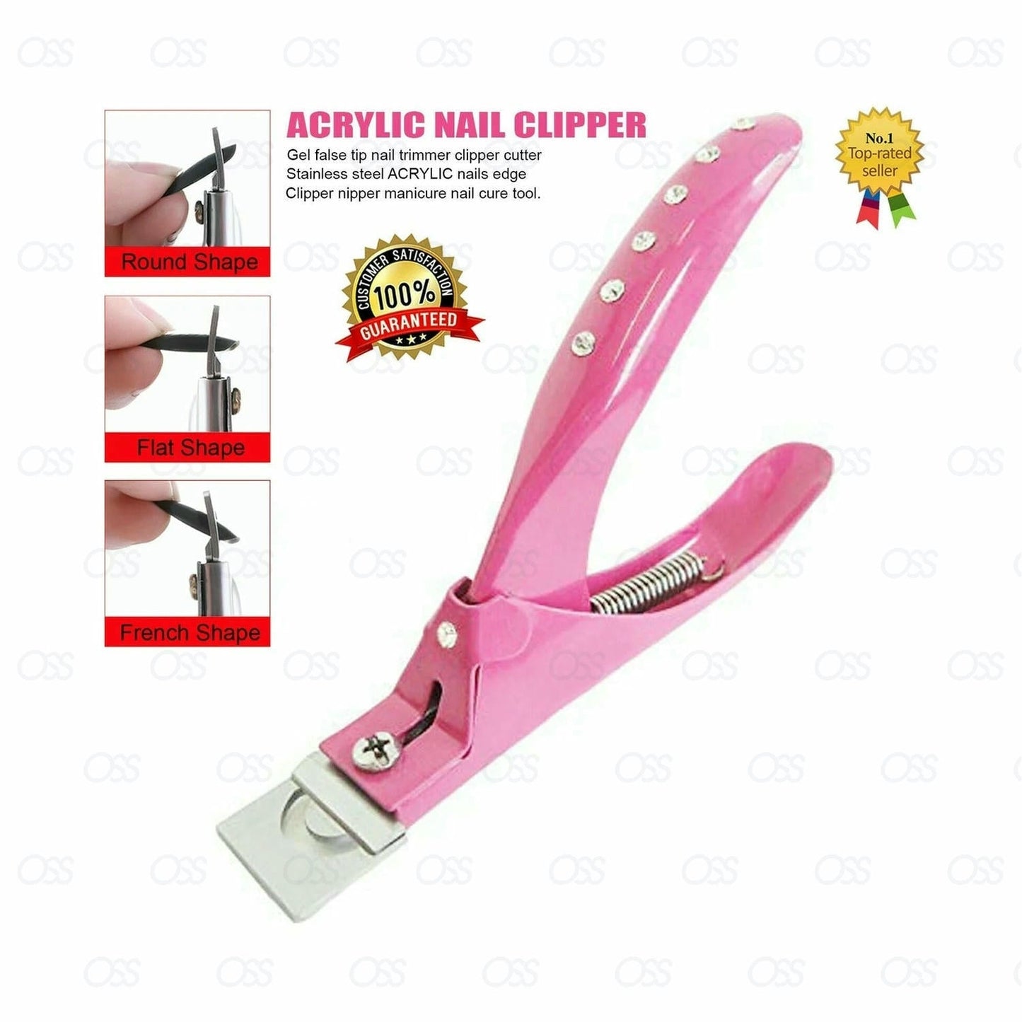 3Way Acrylic UV Gel False Fake Nail Salon Manicure Art ToeTip Cutter Clipper