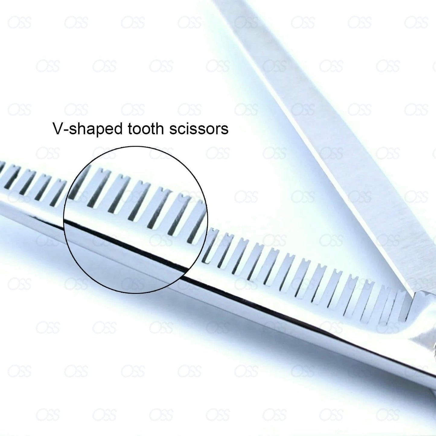 5.5" Professional Hairdressing Scissors Set Hair Cutting Thinning Silver