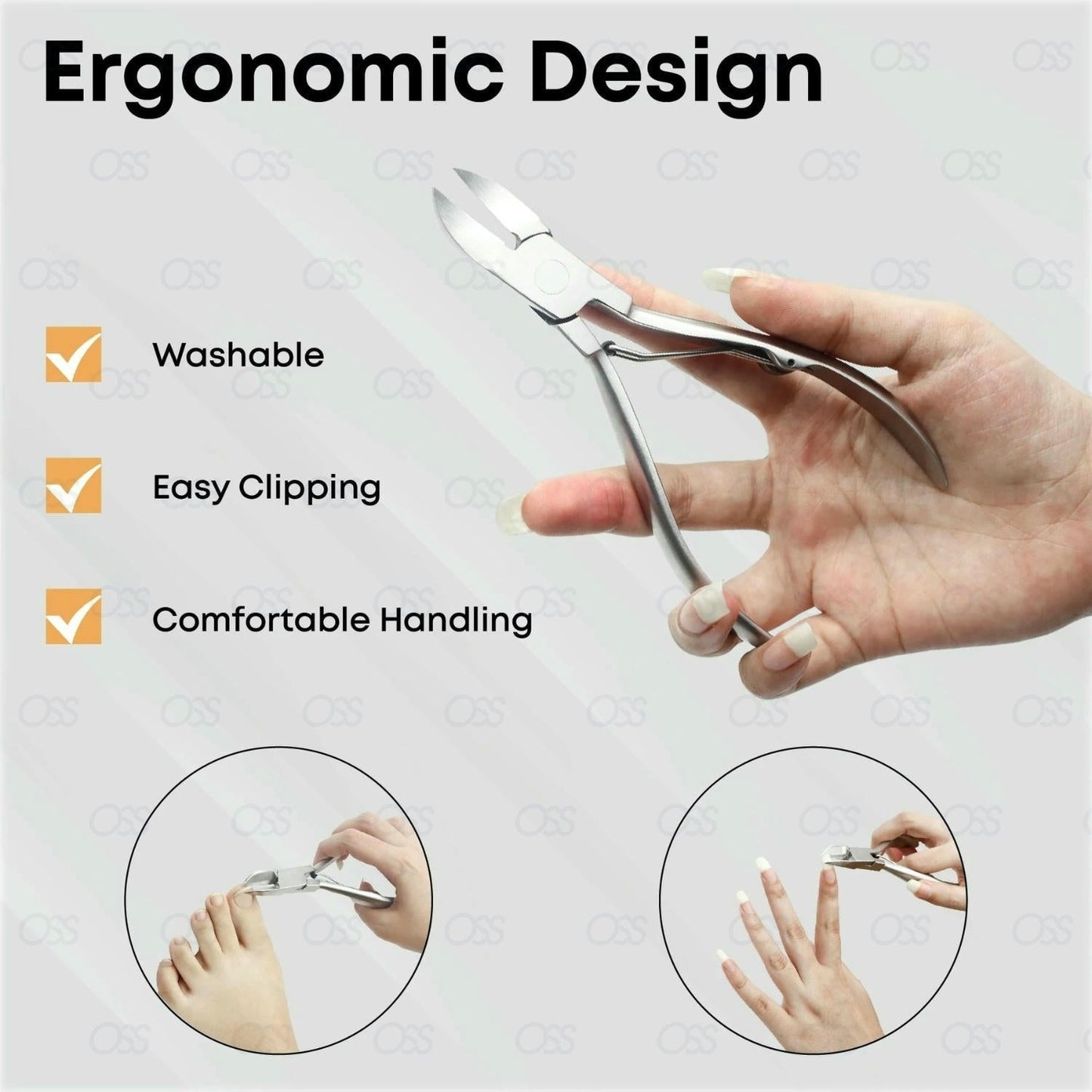 5" Ingrown Nail Cutter- 6.75" Blacks File (Dual ended) Set