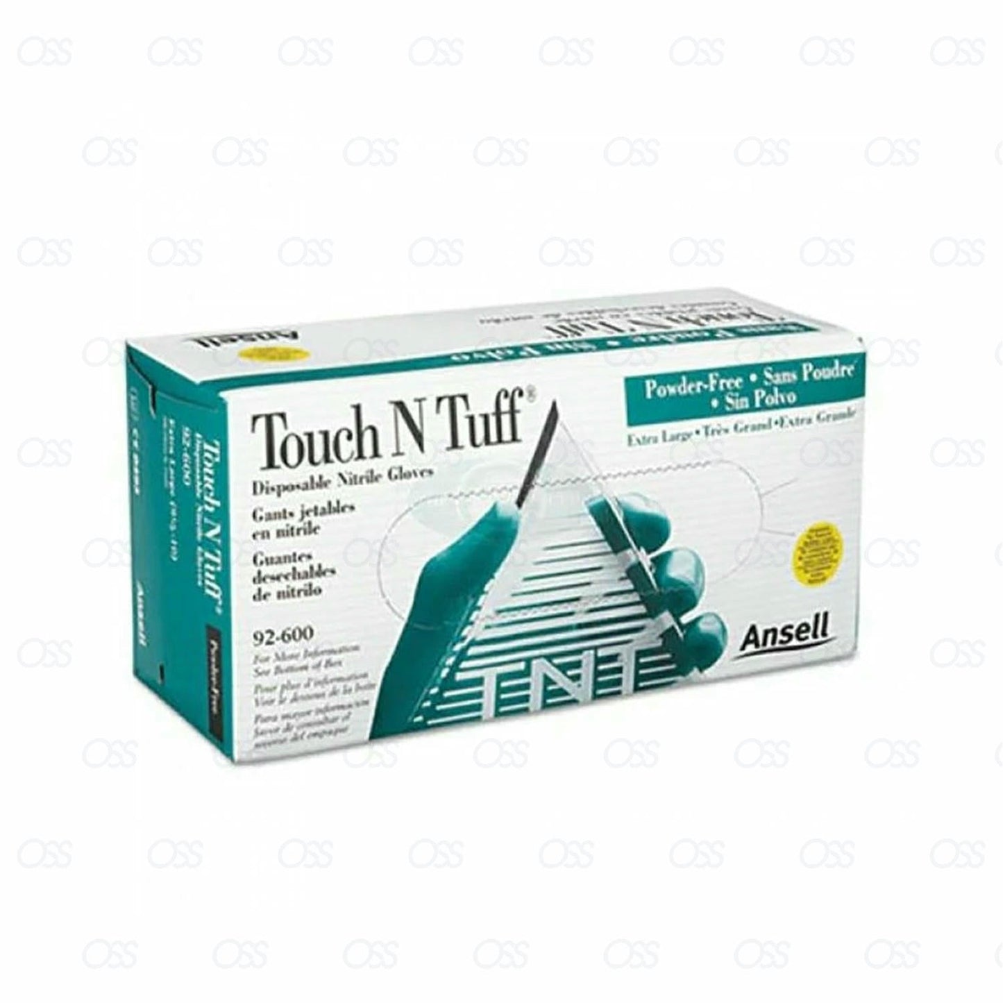 Ansell Touch N Tuff 92-600 – 100 Nitrile Gloves