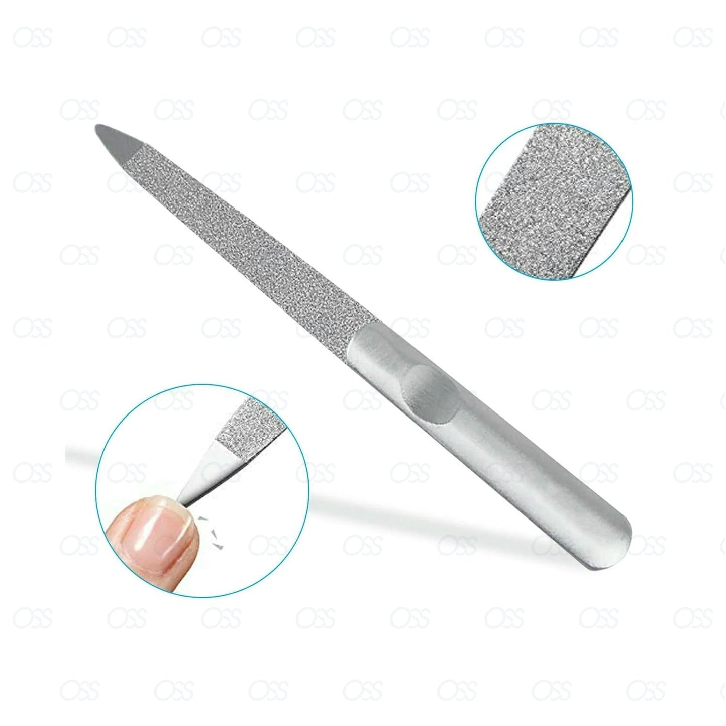 BRANDED PROFESSIONAL DIAMOND DEB FOOT CARE SKIN AND SWISS NAIL FILE STEEL 4"