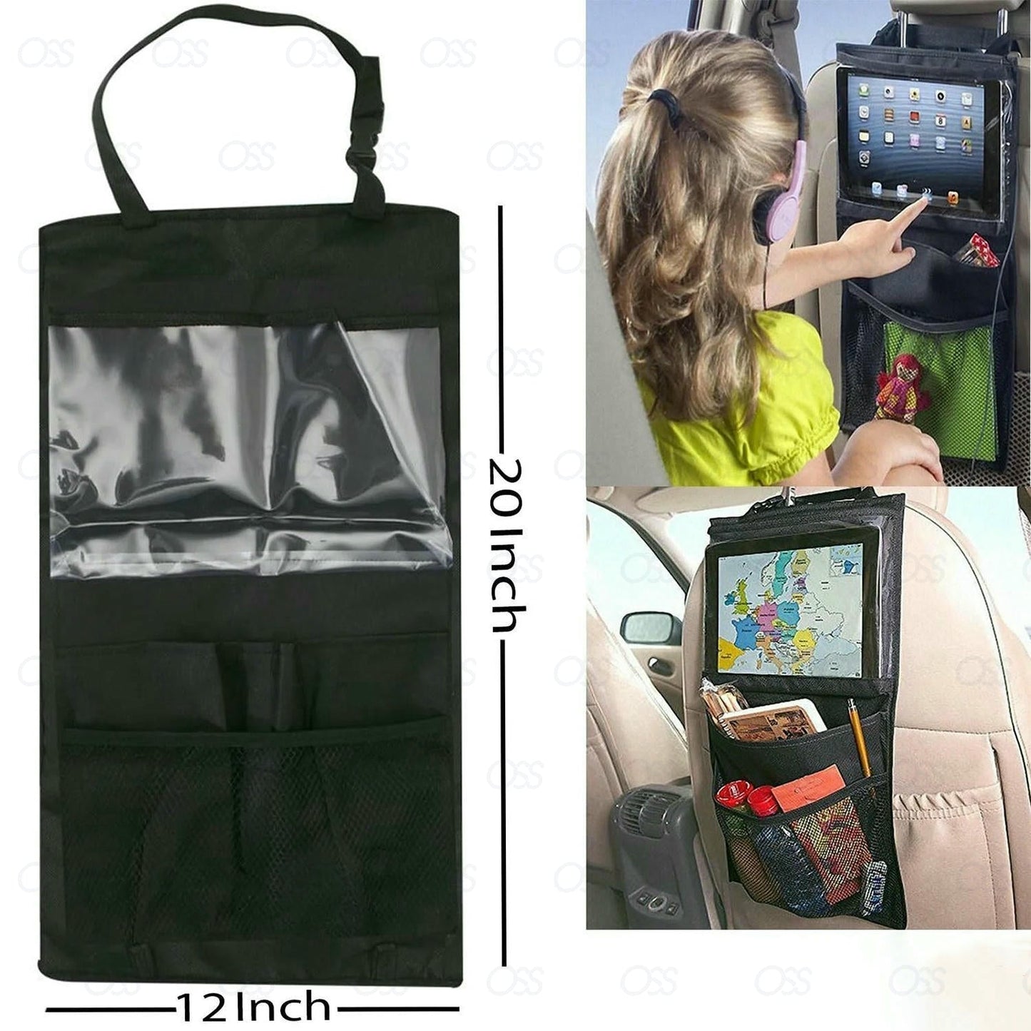 Back Seat Tablet Holder Organiser Car