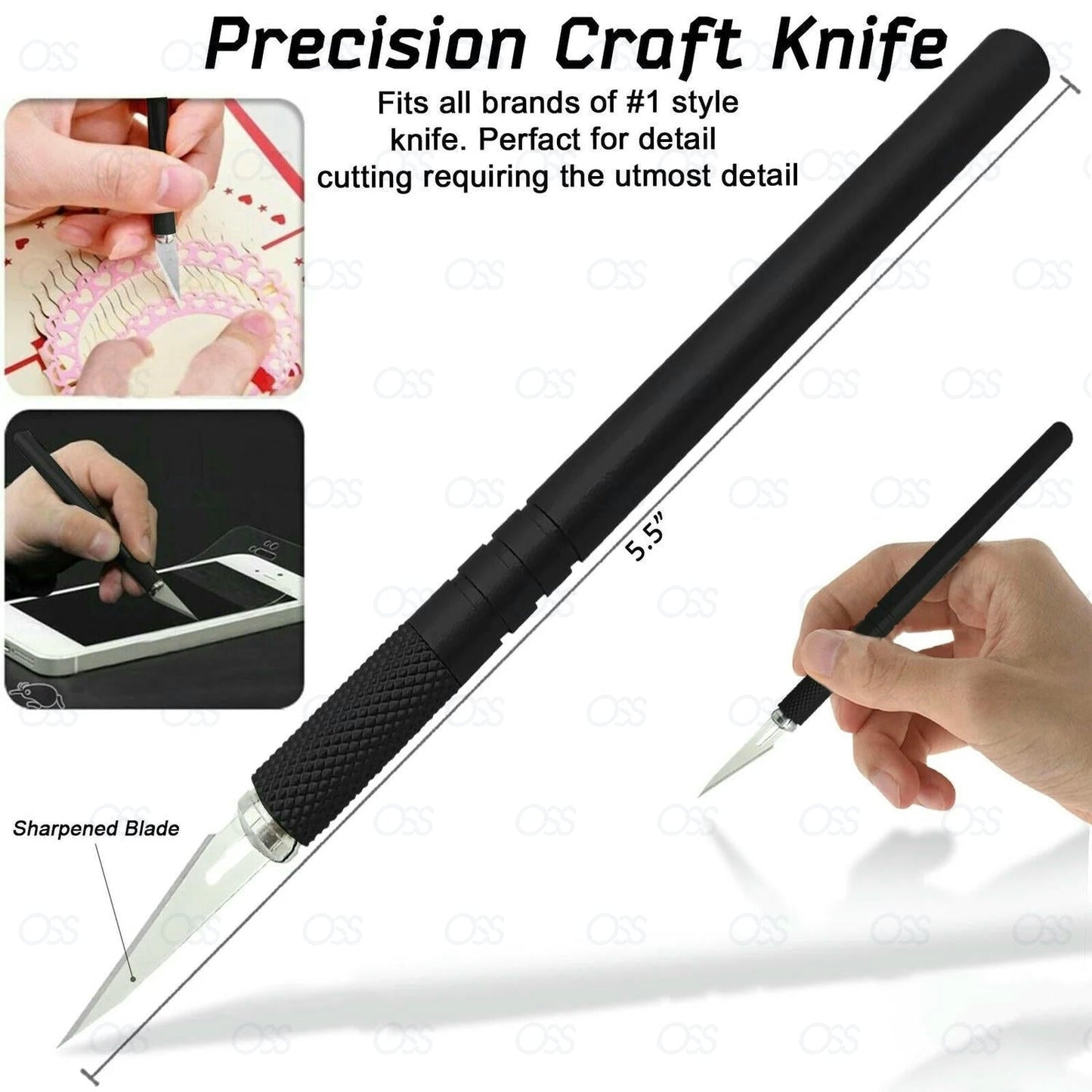 Blades Steel Craft Artwork Sculpture Knife with Handle Carving Stencil Craft UK