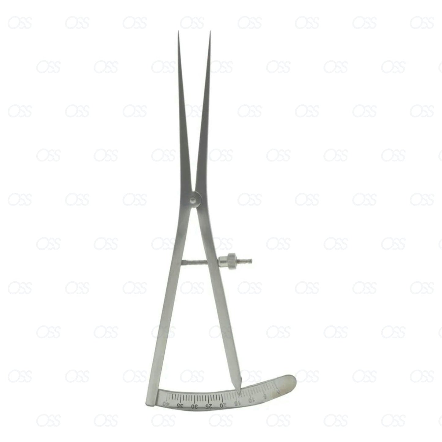 Castro Viejo Ridge Mapping Calipers Stainless Steel Curved Design Dental Implant 0-40 mm