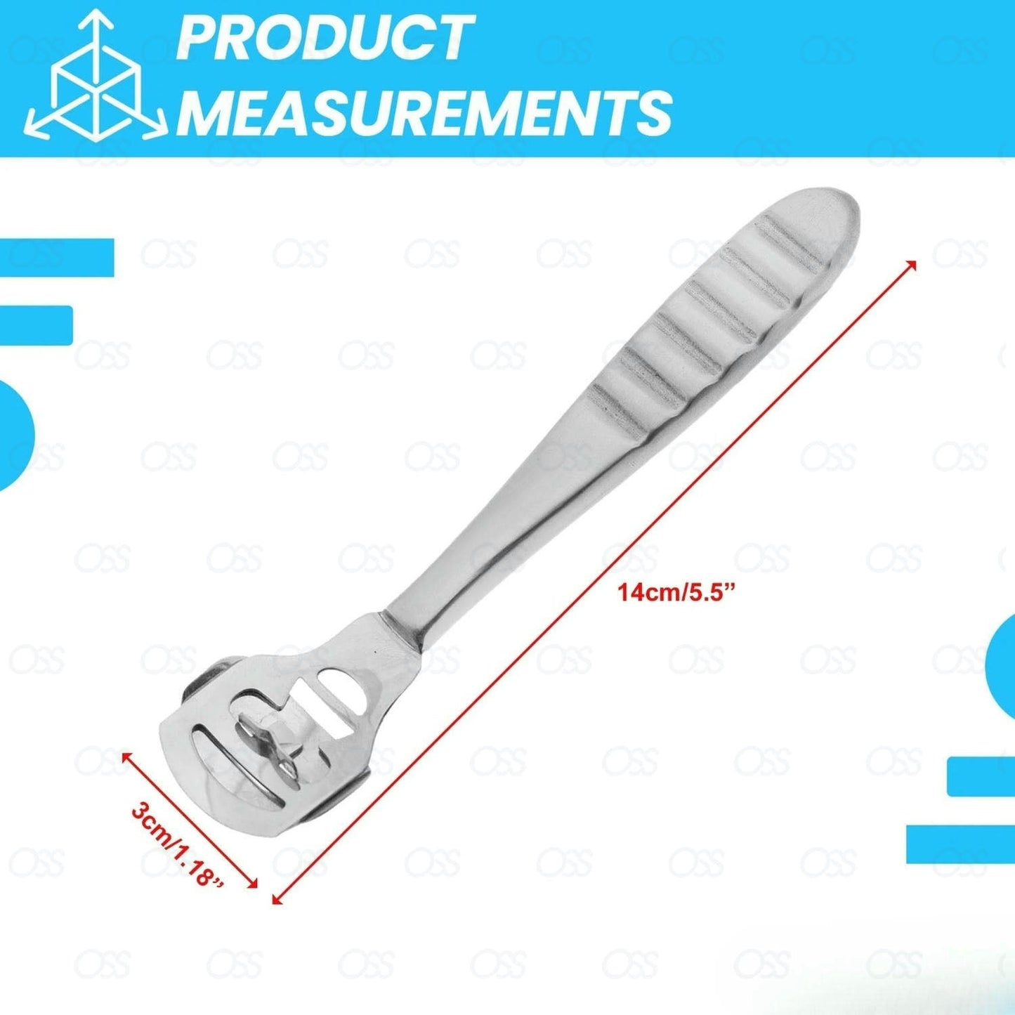 Corn and Callus Remover|Pedicure Tool for Safely Removing Corns|Calluses, Dead |Dry Hard Skin |Includes 10 Replacement Heads | Foot and Heel Scrubber Scraper, Corn Plane, Footcare