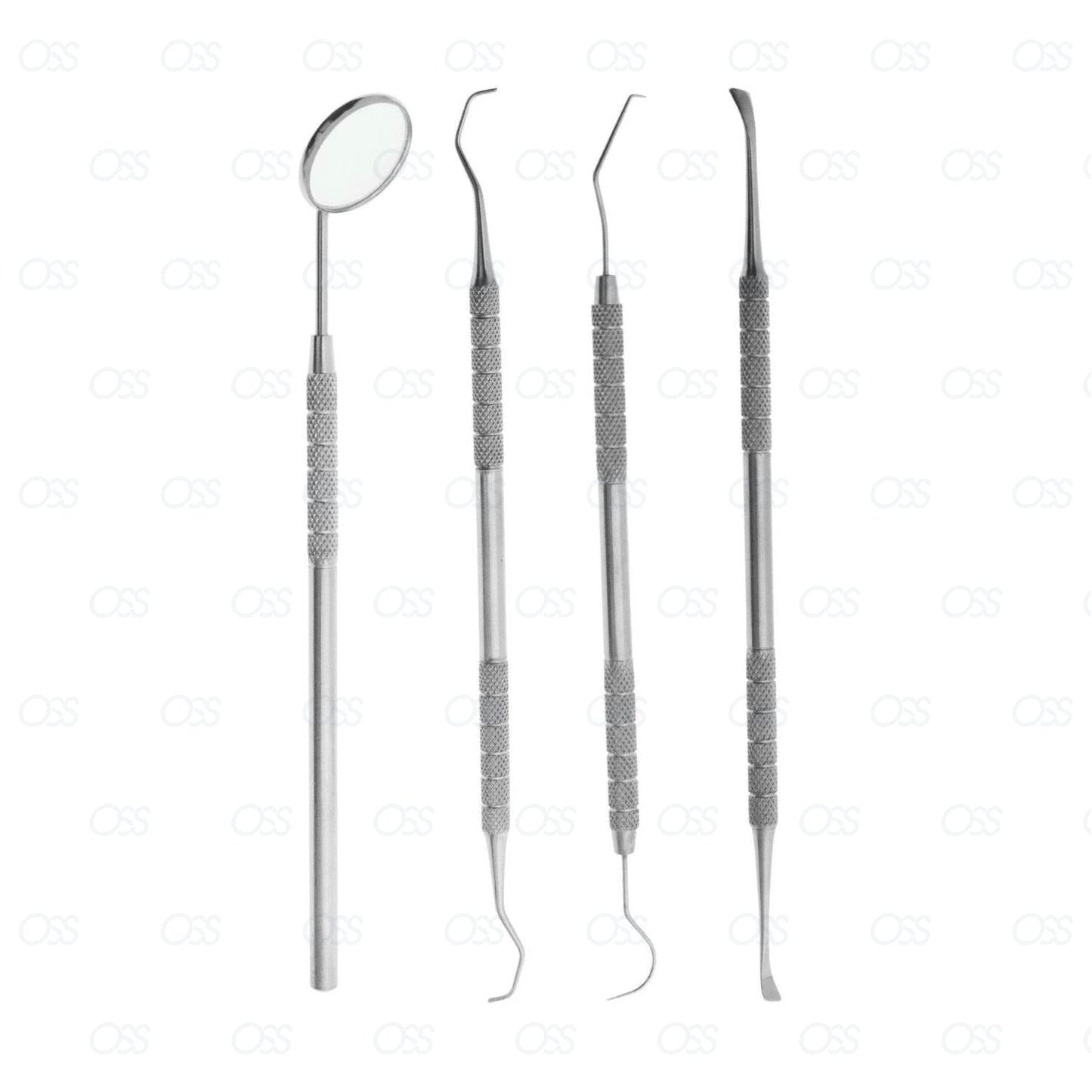 Dental Kit Tooth Scraper Mirror Scale Set Tartar Calculus Plaque Remover GRN