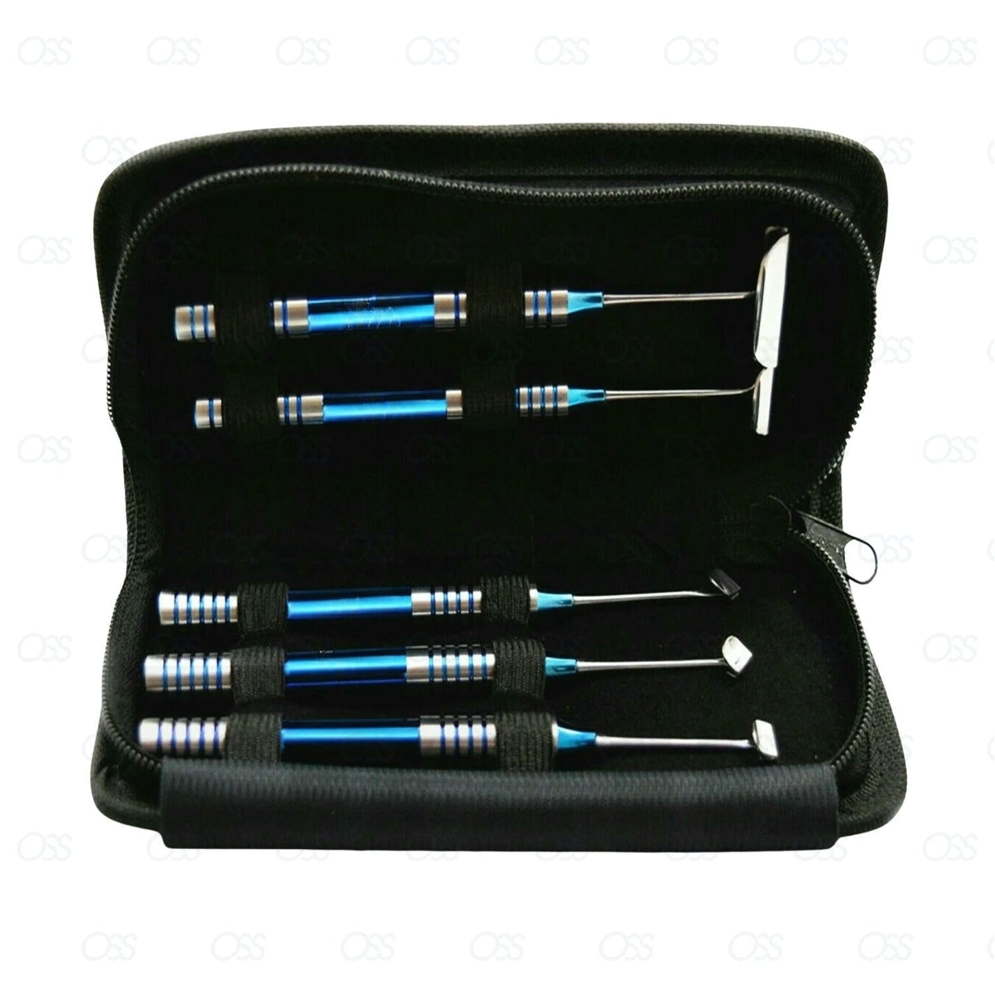 Dental Soft Brushing Kit Lingual Tissue Flap Surgery Implant Instruments 5Pcs CE