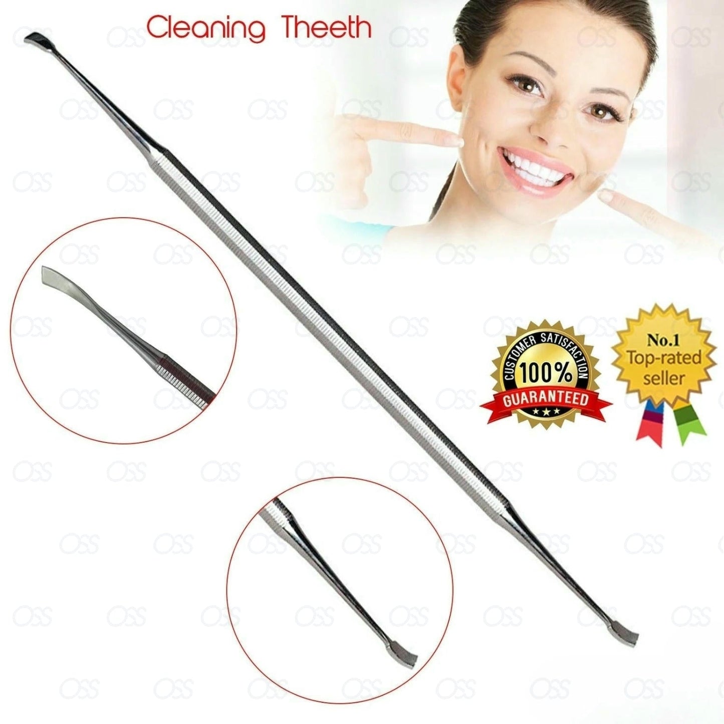 Dental floss care teeth whitening tartar plaque calculus remover tooth scraper