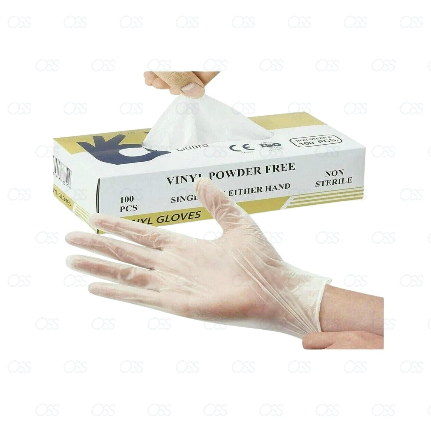 Disposable Vinyl Gloves Powder & Latex Free Work Strong Tattoo Food Nitrile Medi