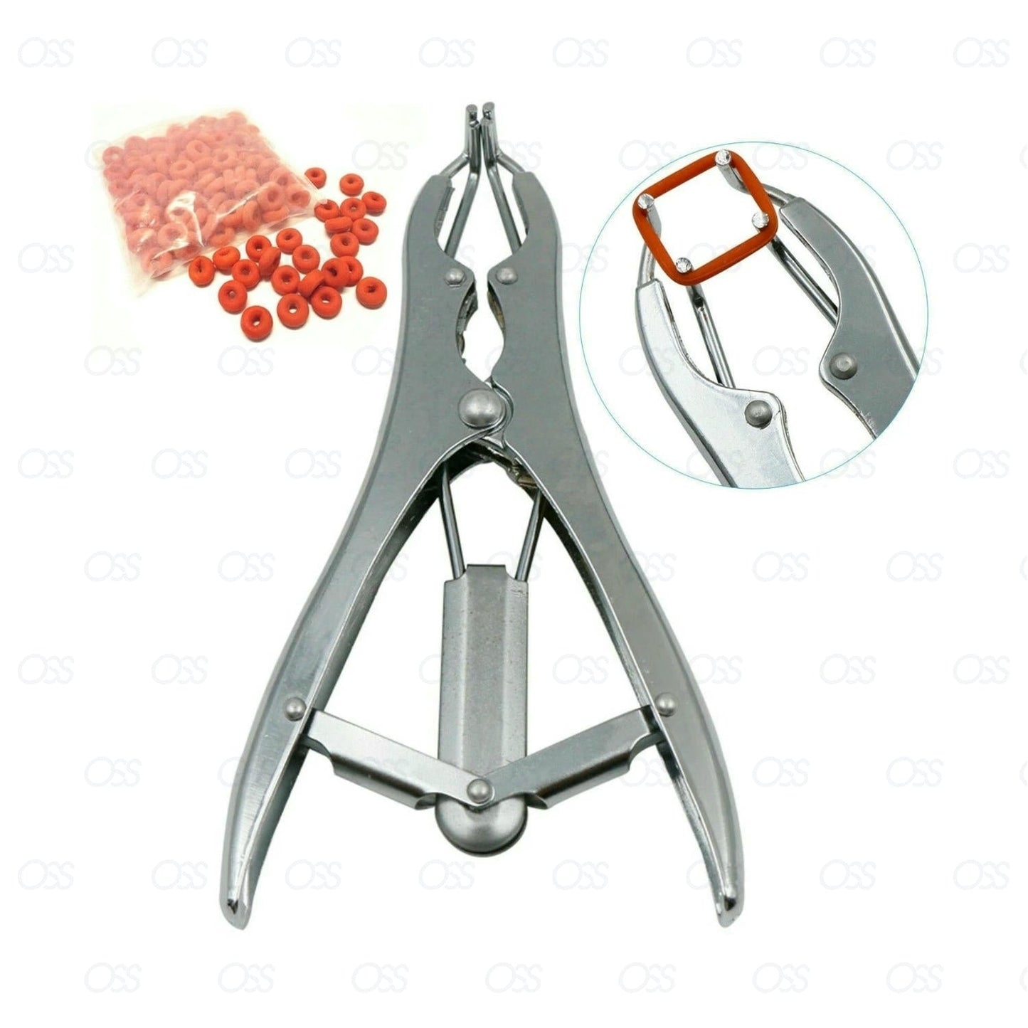 Elastrator Castrating Pliers Rubber Ring Applicator Steel