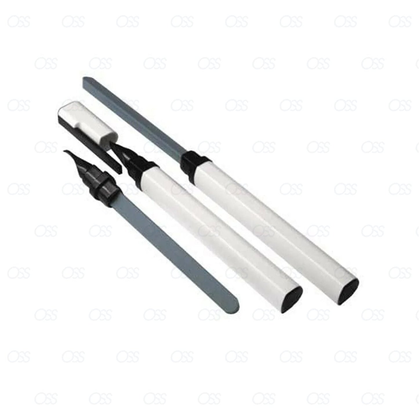 Erlinda Solingen Double Sided Bob Triangolo Ceramic Nail File Foot File Grit Manicure Pedicure Germany - White