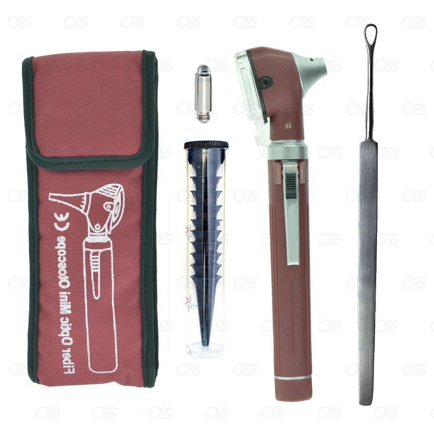 Gentle Ear Wax Removal Syringe Otoscope 14cm with LED Light Kit High-Quality Ear Inspection Tool