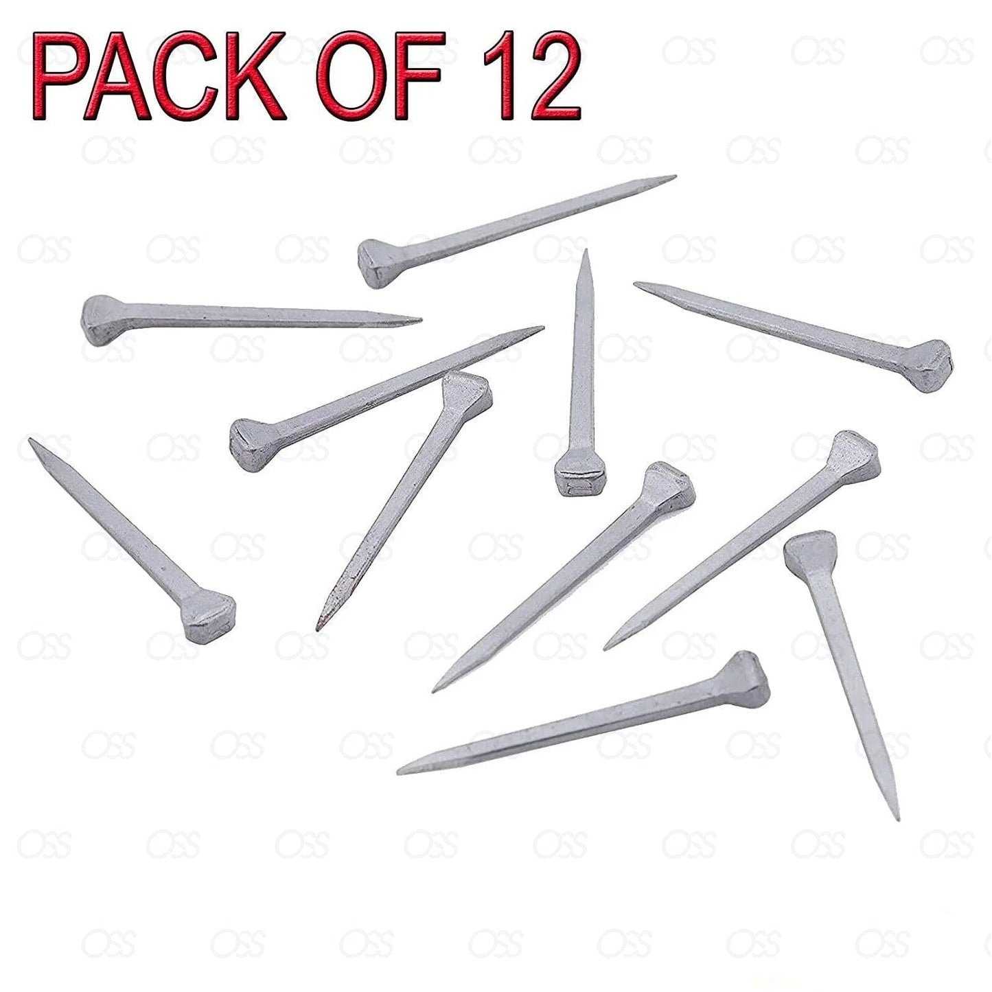 HORSESHOE NAILS NEW STEEL 12 Pack for STAINED GLASS COPPER FOILING & CRAFTS