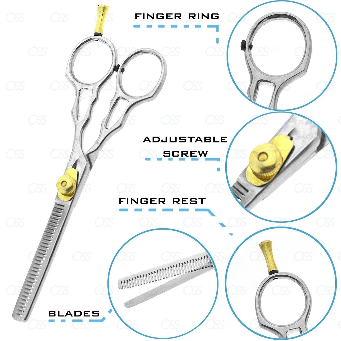 Hairdresser Thinning Scissors Barber Hair Salon Shears Professional Cut 5.5"