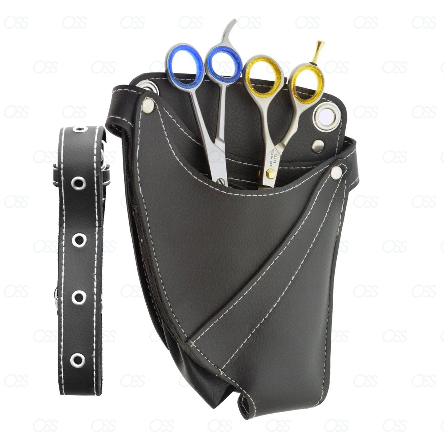 Hairdressing Scissors Barber Scissors Hair Scissors Salon Spa Cutting Thinning Shears 5.5' Holster Pouch Set