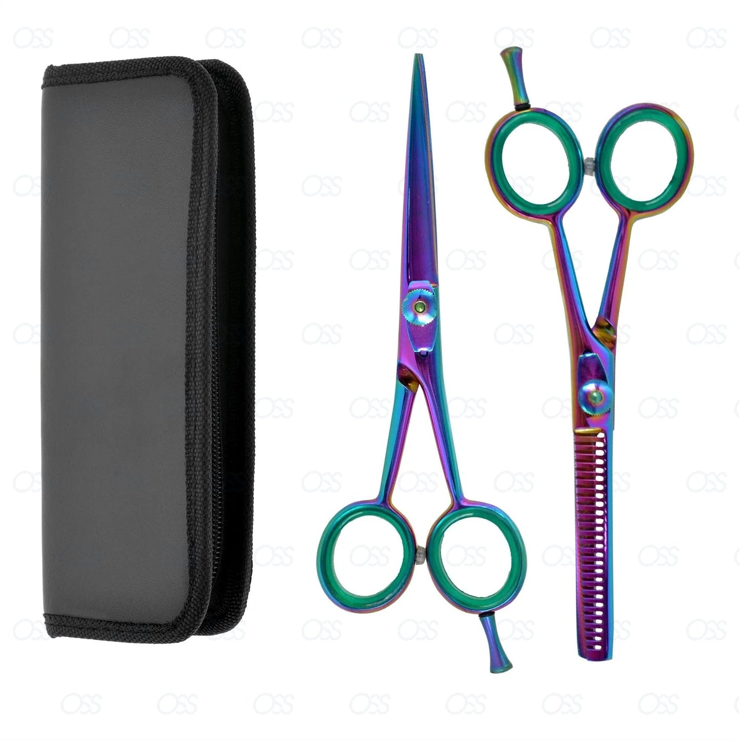 Hairdressing Scissors | 5.5 Inch Hair Scissors Thinning Scissors Set | Stainless Steel Razor Edge Blades | Barber Hair Cutting Professional