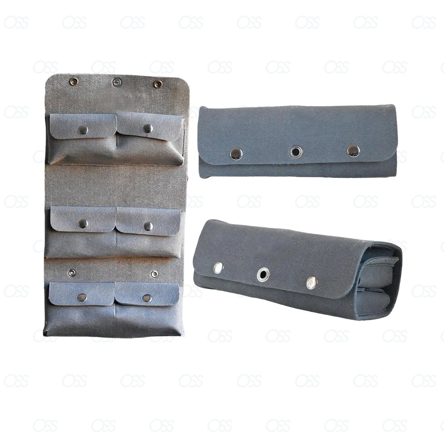 Sheep Shearing Handpiece Leather Comb Pouch 6 Pocket