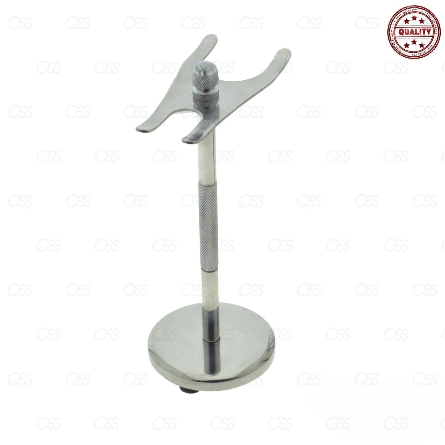 Stylish Chrome Razor & Shaving Brush Shaving Stand Holder Drip Stand