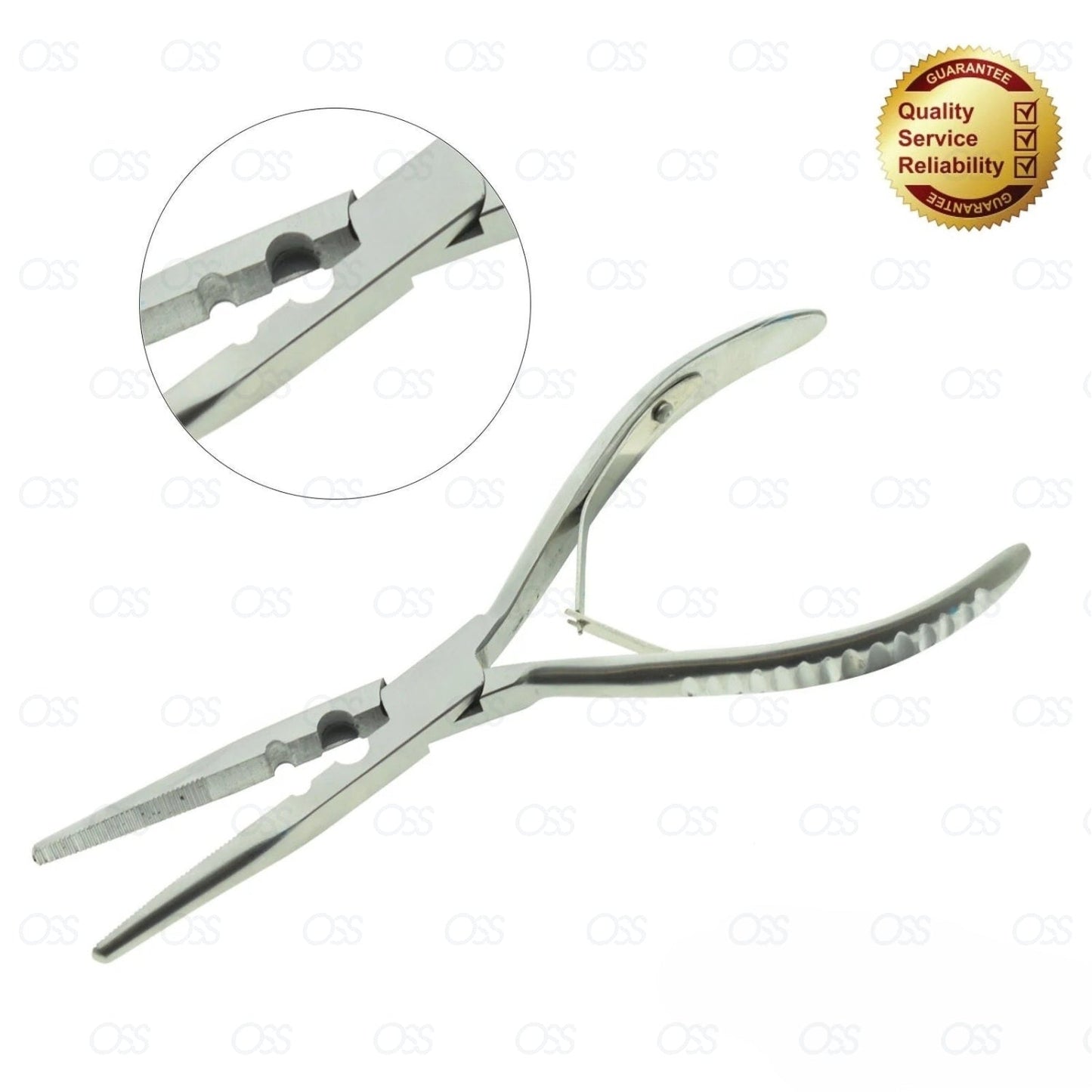 Triangle Fish Bone Pliers Silver