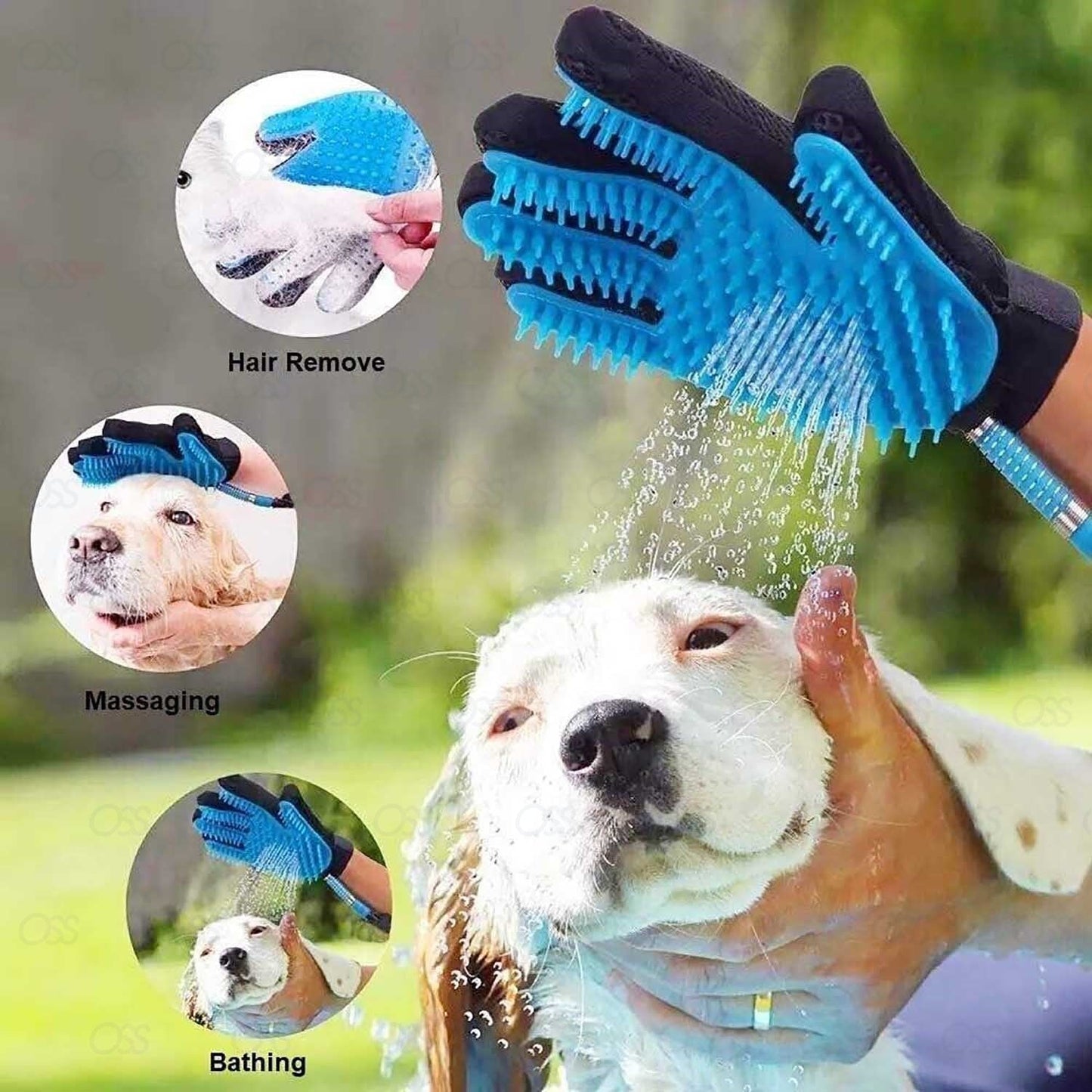 Pet Dog Cat Bathing Cleaner Shower Tool Kit Cool Wash Pet Massage Bathing Brush