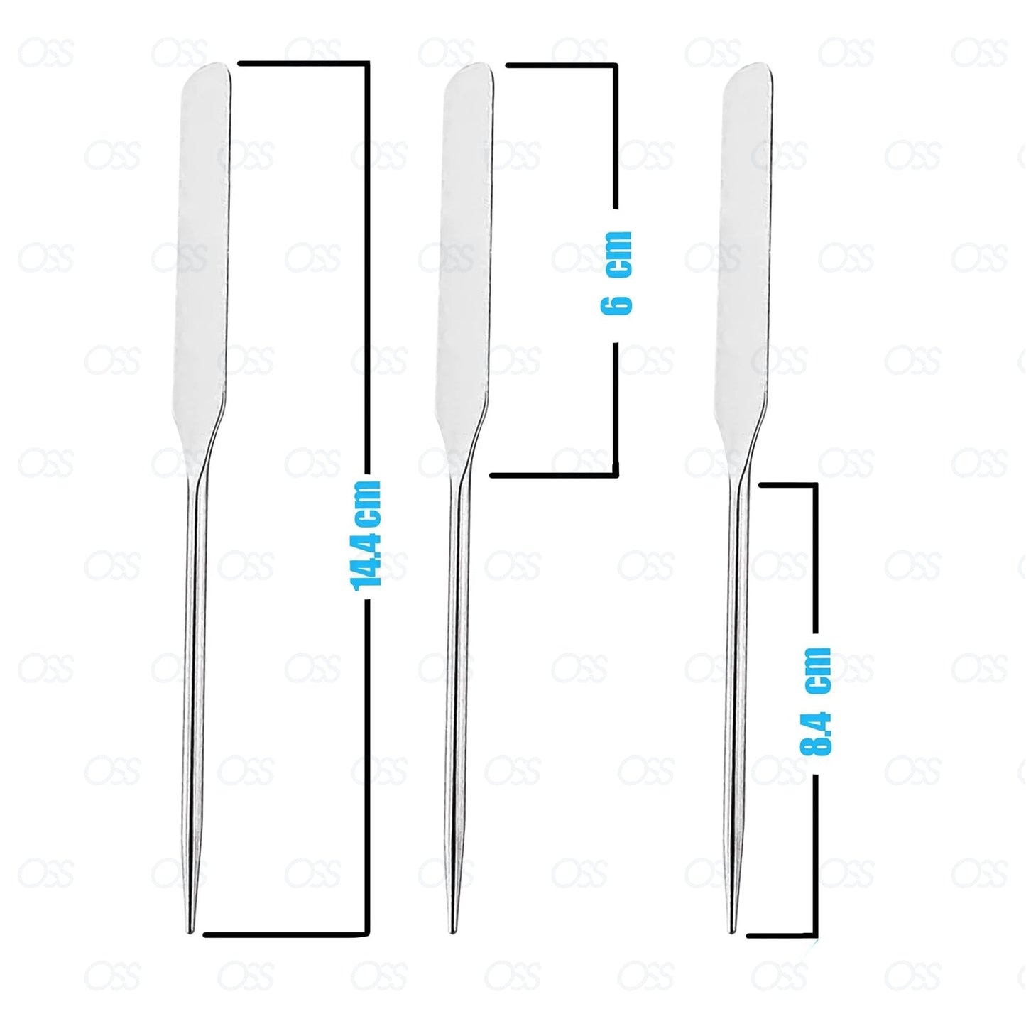 Korean Makeup Spatula Stainless Steel Cosmetic Makeup Mixing Spatula Tool for Palette - Nails-Make-up