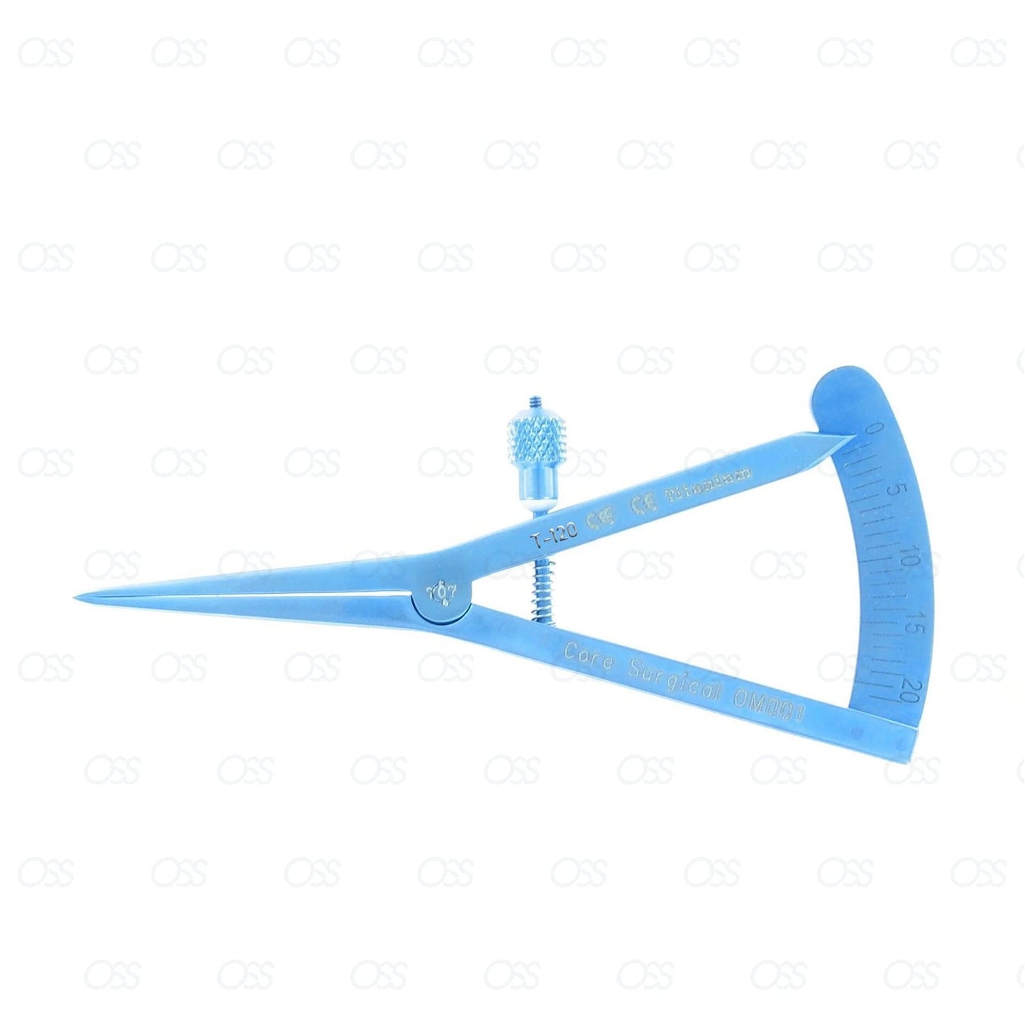 Measuring Castroviejo Caliper 20mm (1mm increments), Core Surgical Titanium