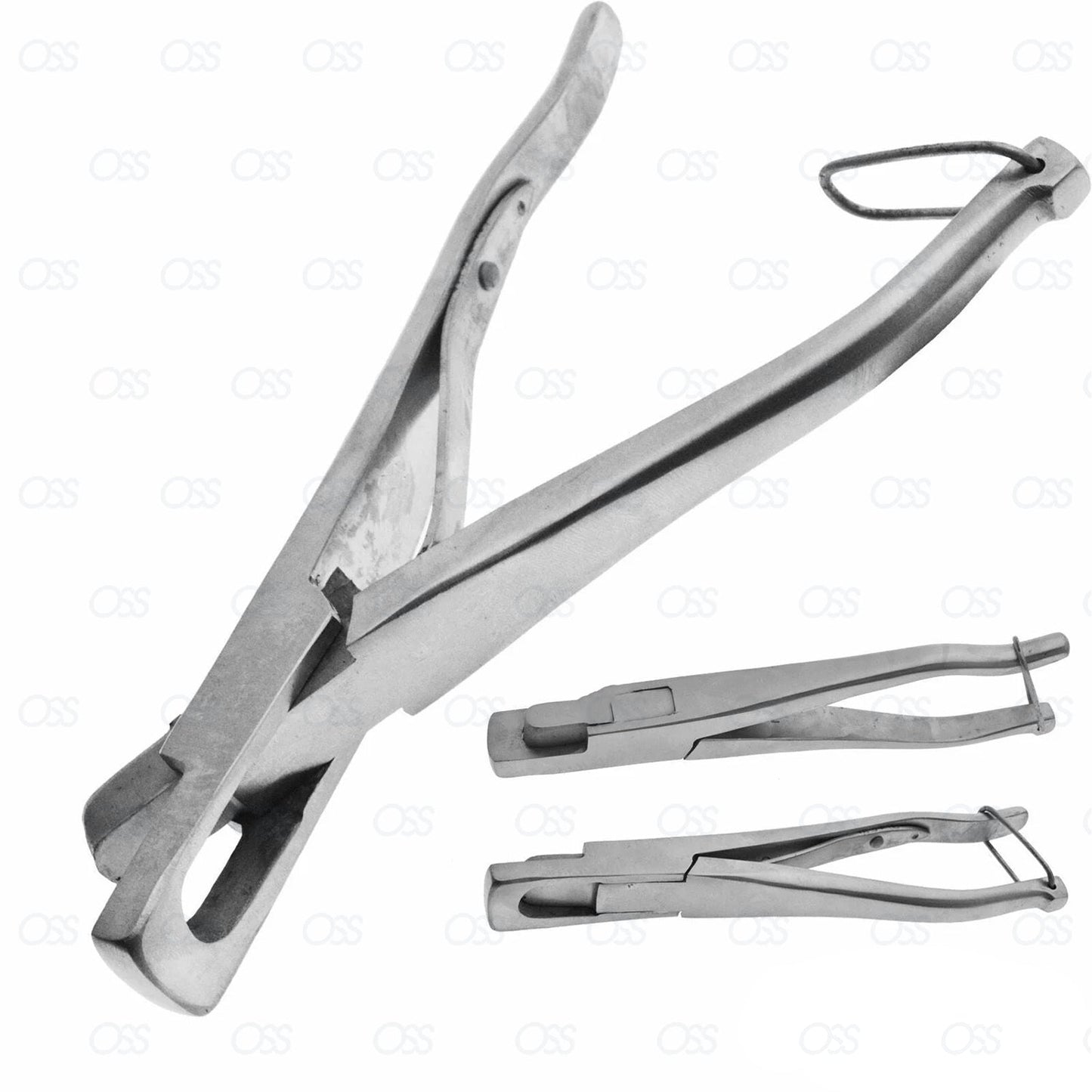 LAMB SHEEP EAR NOTCHER STAINLESS STEEL 7.5" DOUBLE COMMAND U SHAPE LIVESTOCK