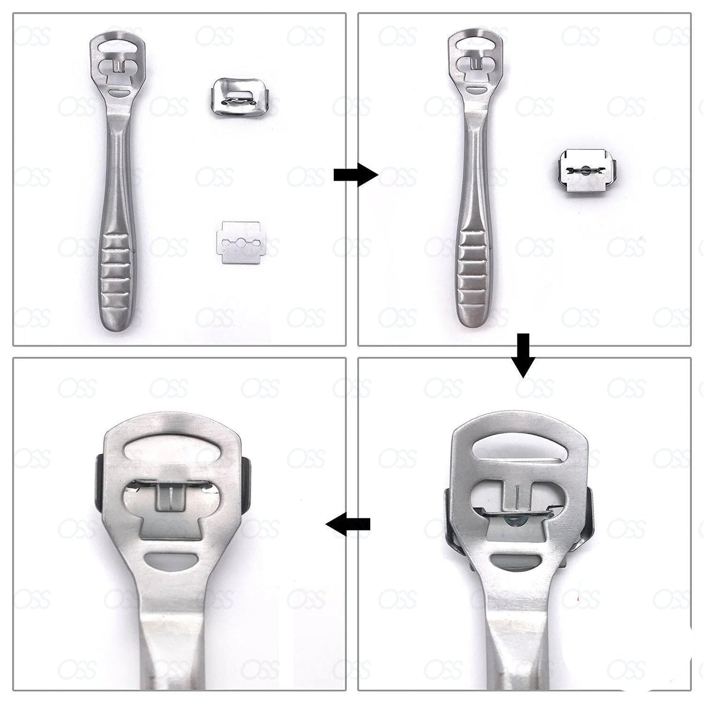 Leathercraft Edge Skiving Skiver Hard File Tool Thinning Steel 10 Blades