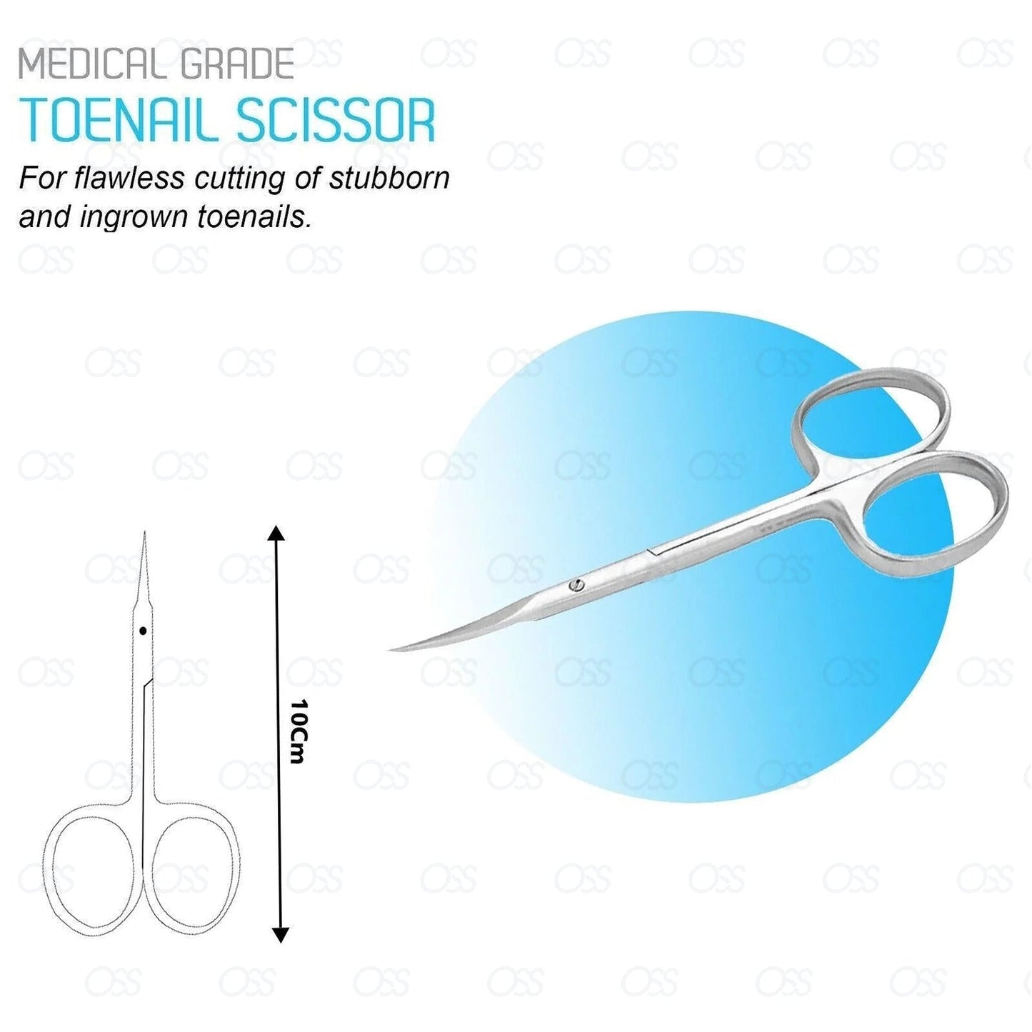 Left Hand Finger Toe Nail Scissors Curved Arrow Steel Manicure Cuticle Nail Arts