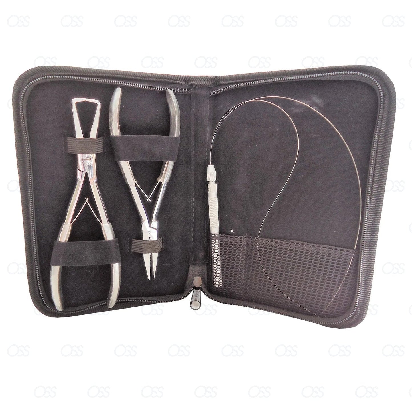 HUMAN HAIR EXTENSION TOOL KIT PLIERS MICRO RINGS PIN LOOP NEEDLE TUBE WIRE