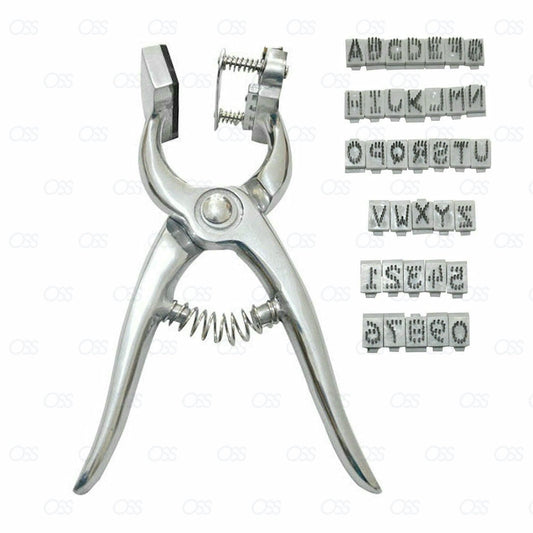 0 to 9 A to Z Tattoo Plier Veterinary Equipment Farming Sheepskin Cattle