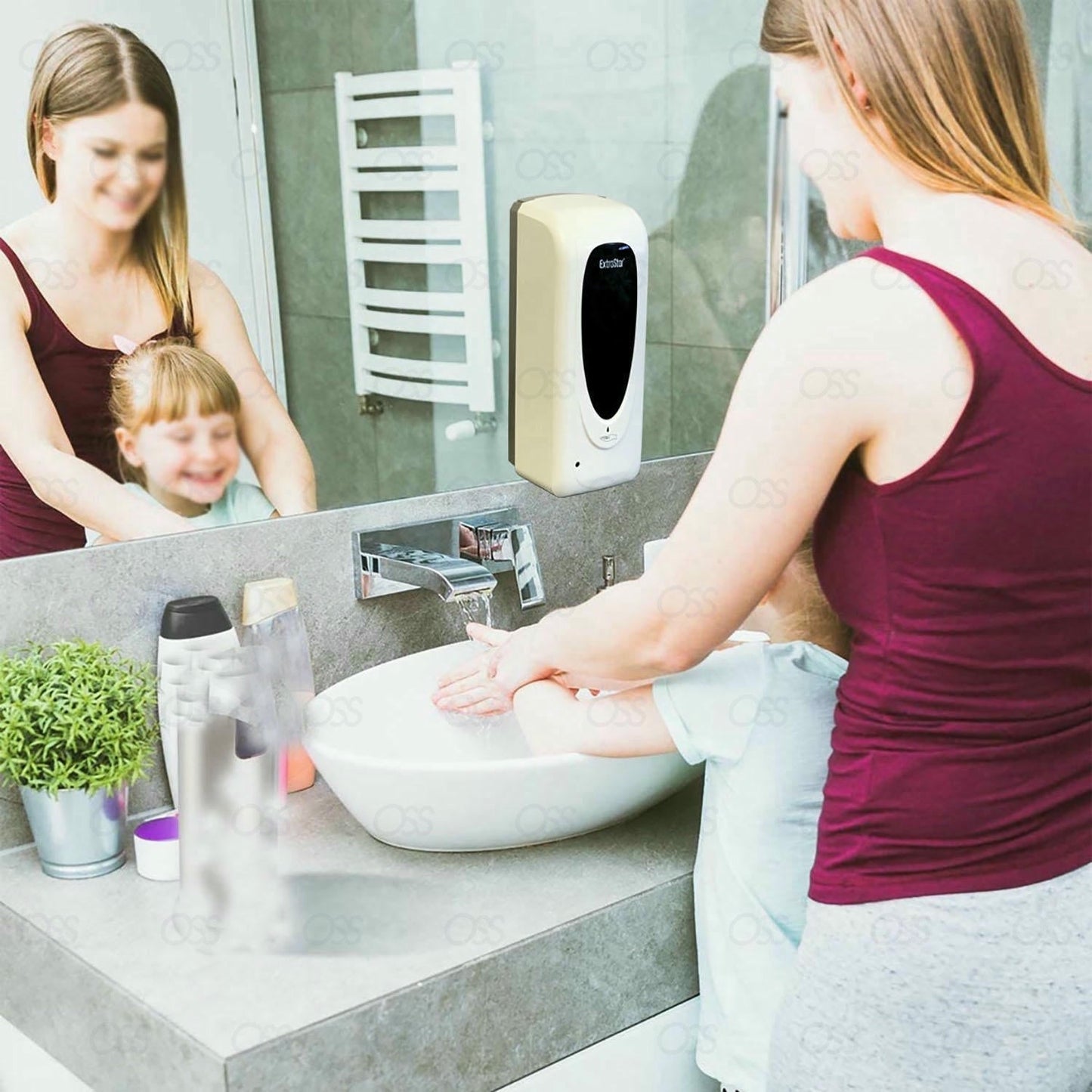 1000ml Automatic IR Sensor Touchless Soap Liquid Dispenser Hands Free Bathroom