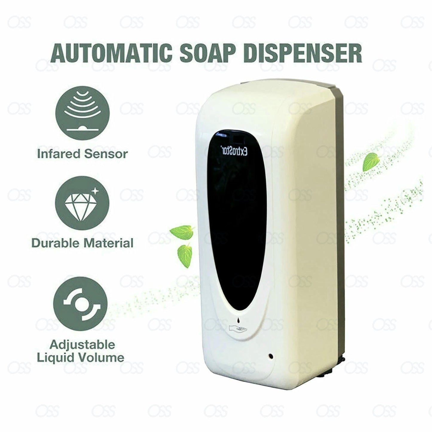 1000ml Automatic IR Sensor Touchless Soap Liquid Dispenser Hands Free Bathroom