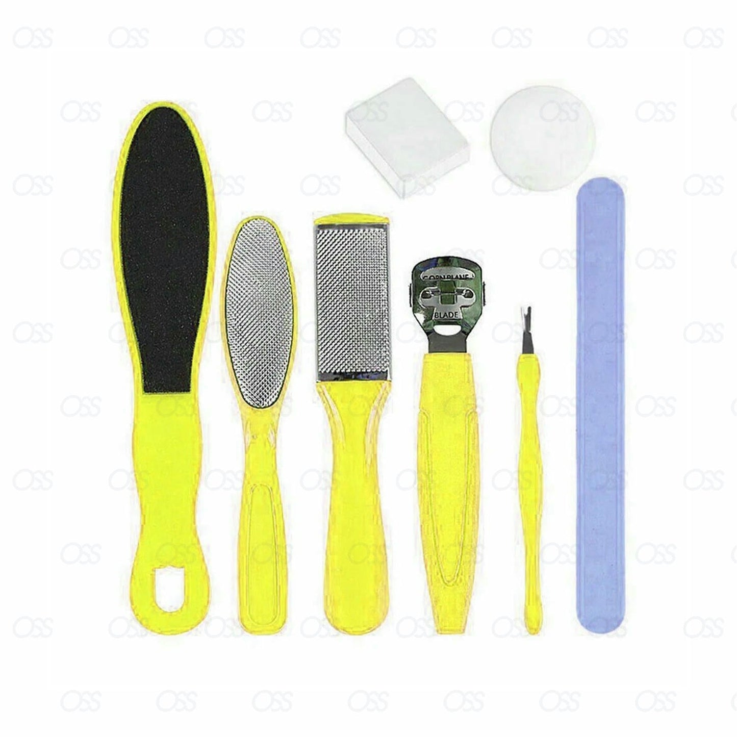 8 X Hard Dry Skin Remove Shaver Foot Pedicure Set Feet Blades Scraper Callus Kit