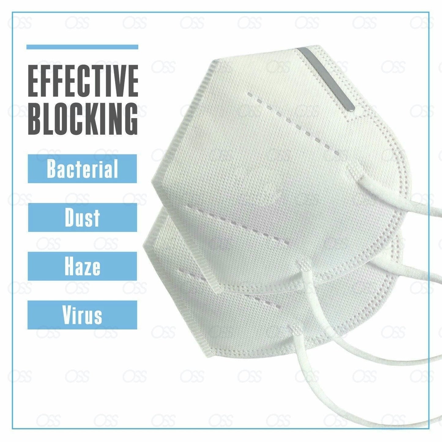 10 Professional Face Mask FFP2 KN95 N95 Anti Bacterial Pollen Droplet