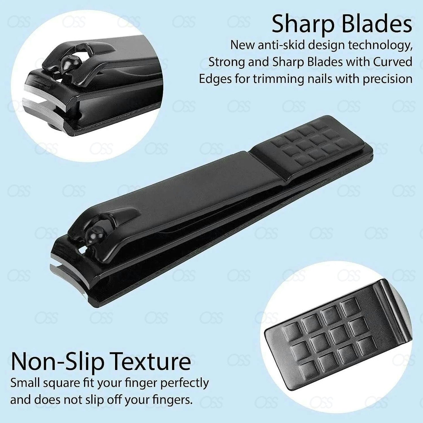 12 Piece Manicure Pedicure Nail Care Set Cutter Cuticle Clippers Kit Case