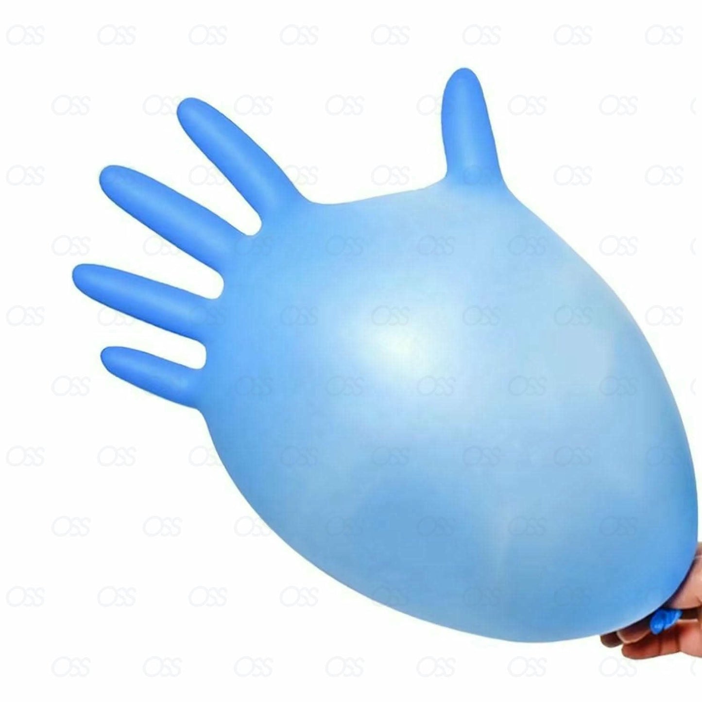 1Above_Pack of 200 Disposable Vinyl Nitrile Gloves | Powder Free | Extra Strong | multi-Purpose | Colour - Blue | UK Seller(Large Size)