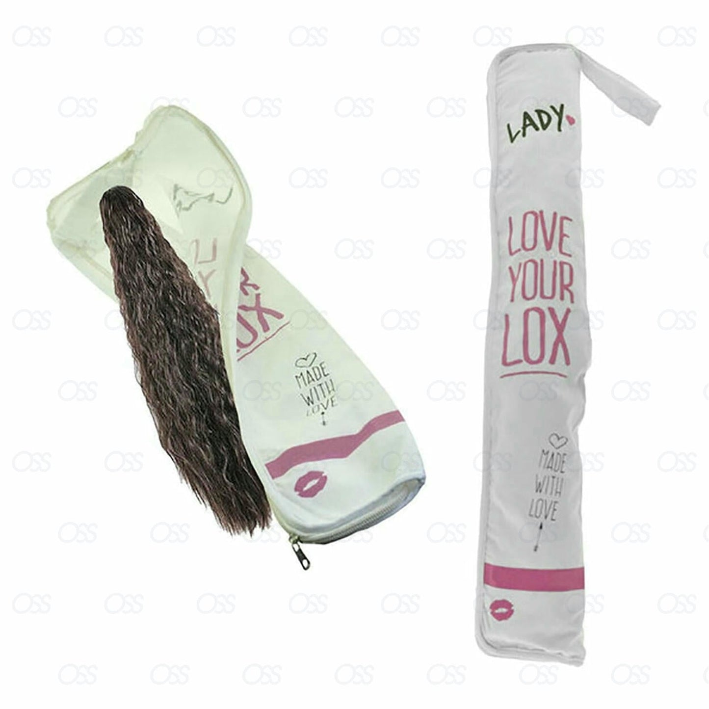 1/2Pcs Foldable Wig Storage Bag Hair Tools Hair Hanger Hanging Pouch Organizer