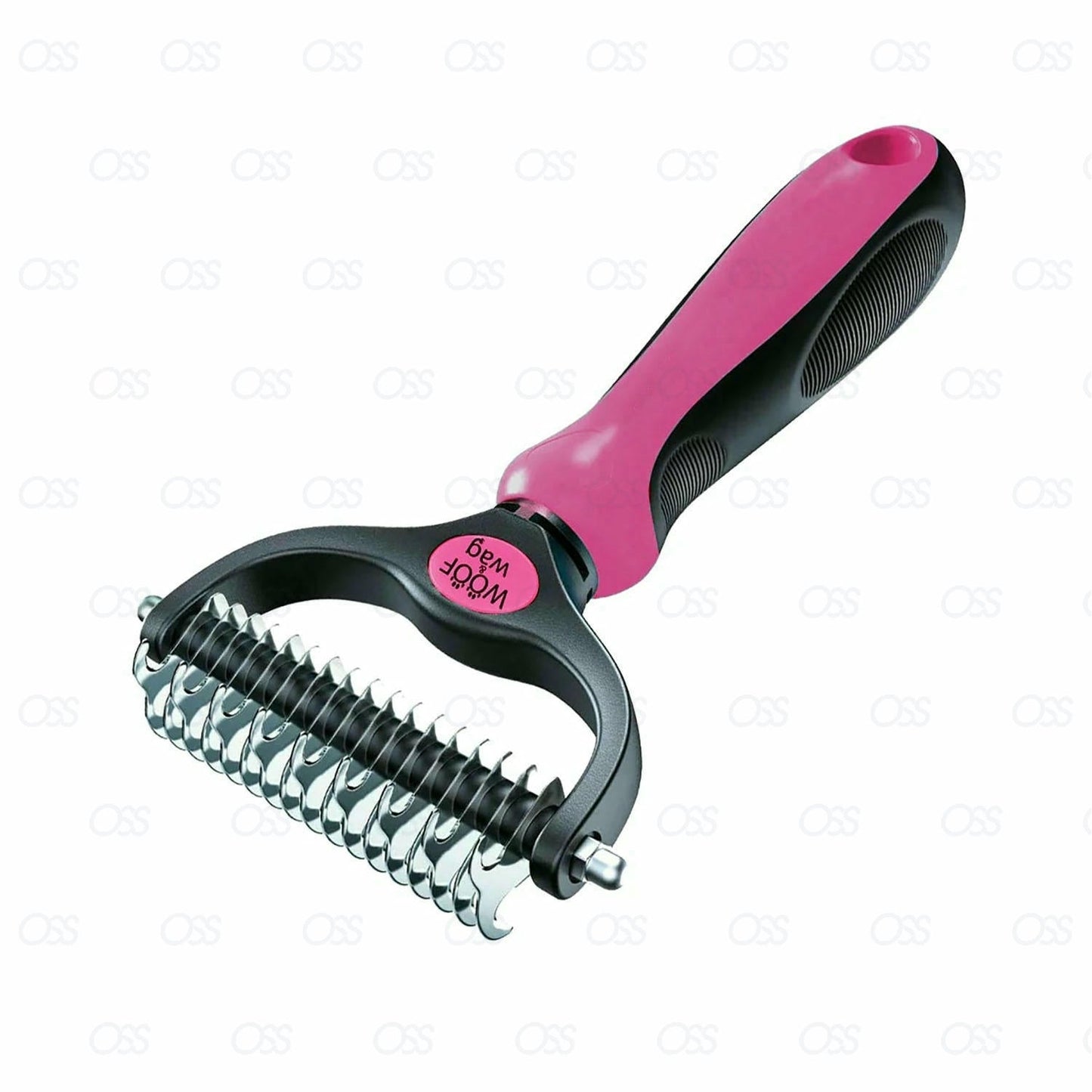 2Pcs Pet Dog Cat Dematting Grooming Deshedding Tool Set Comb Brush 20 Fur Hair