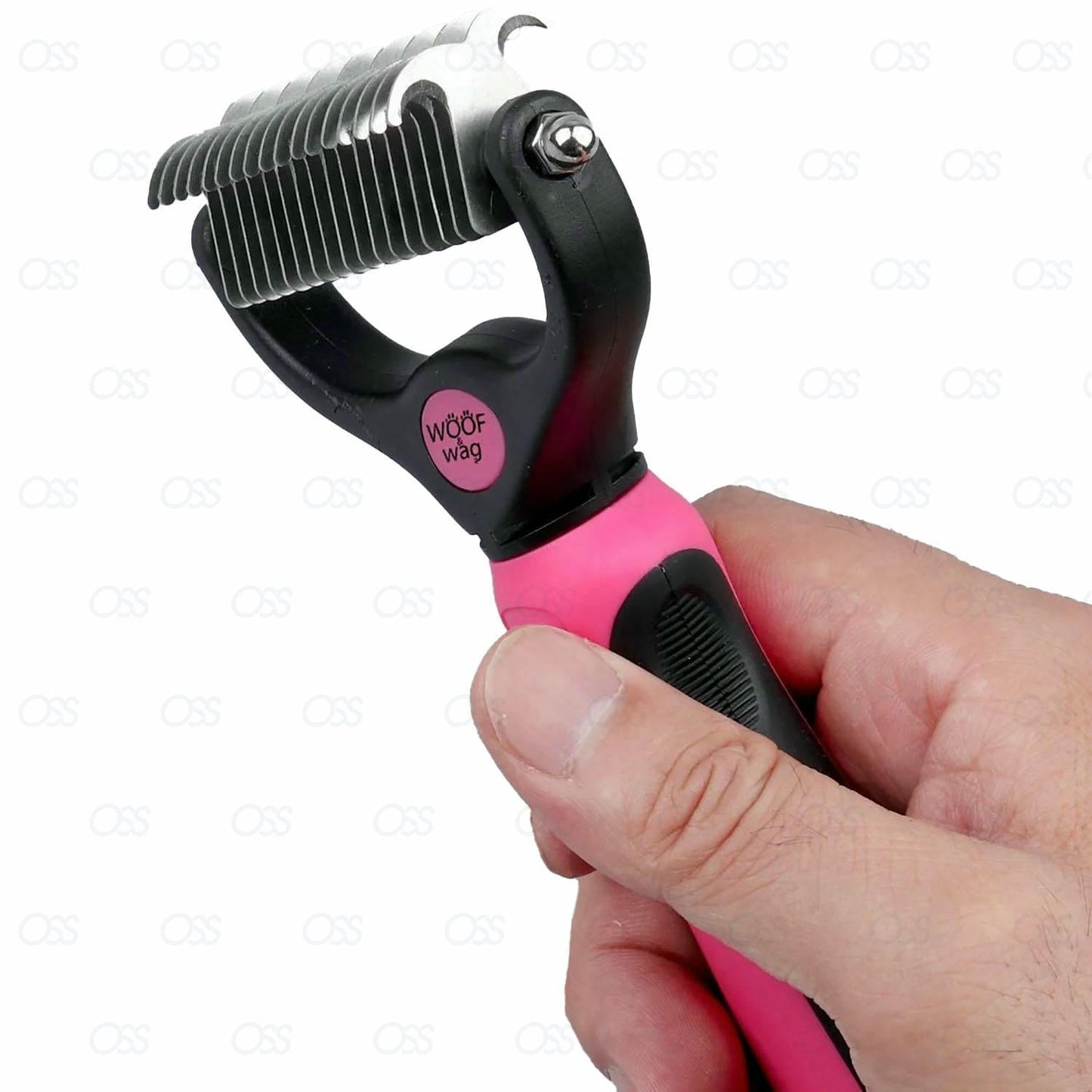 2Pcs Pet Dog Cat Dematting Grooming Deshedding Tool Set Comb Brush 20 Fur Hair