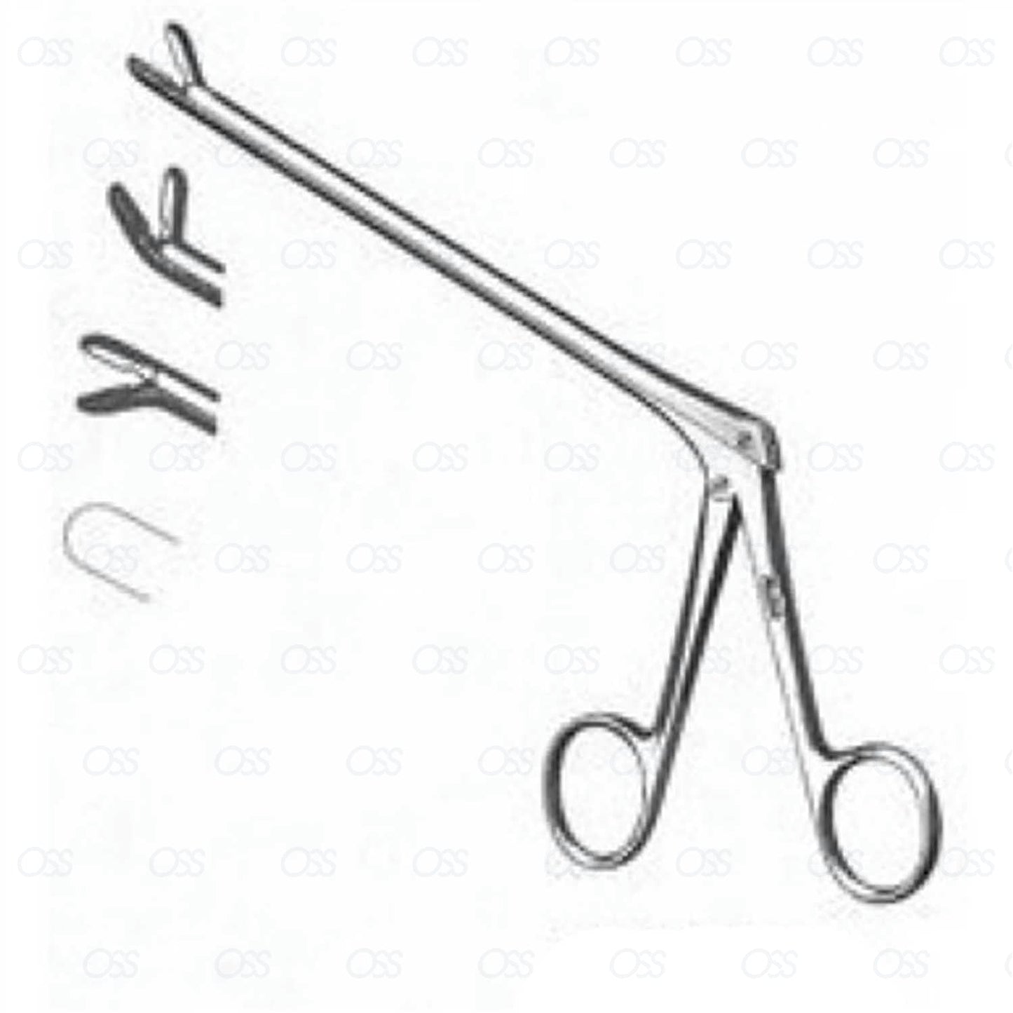 3 Pcs SET CUSHING PITUITARY RONGEUR 8" 2x10mm CUP UP STRAIGHT DOWN ENT SURGICAL