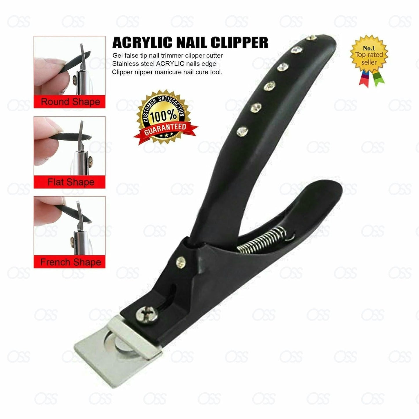 3Way Acrylic UV Gel False Fake Nail Salon Manicure Art ToeTip Cutter Clipper