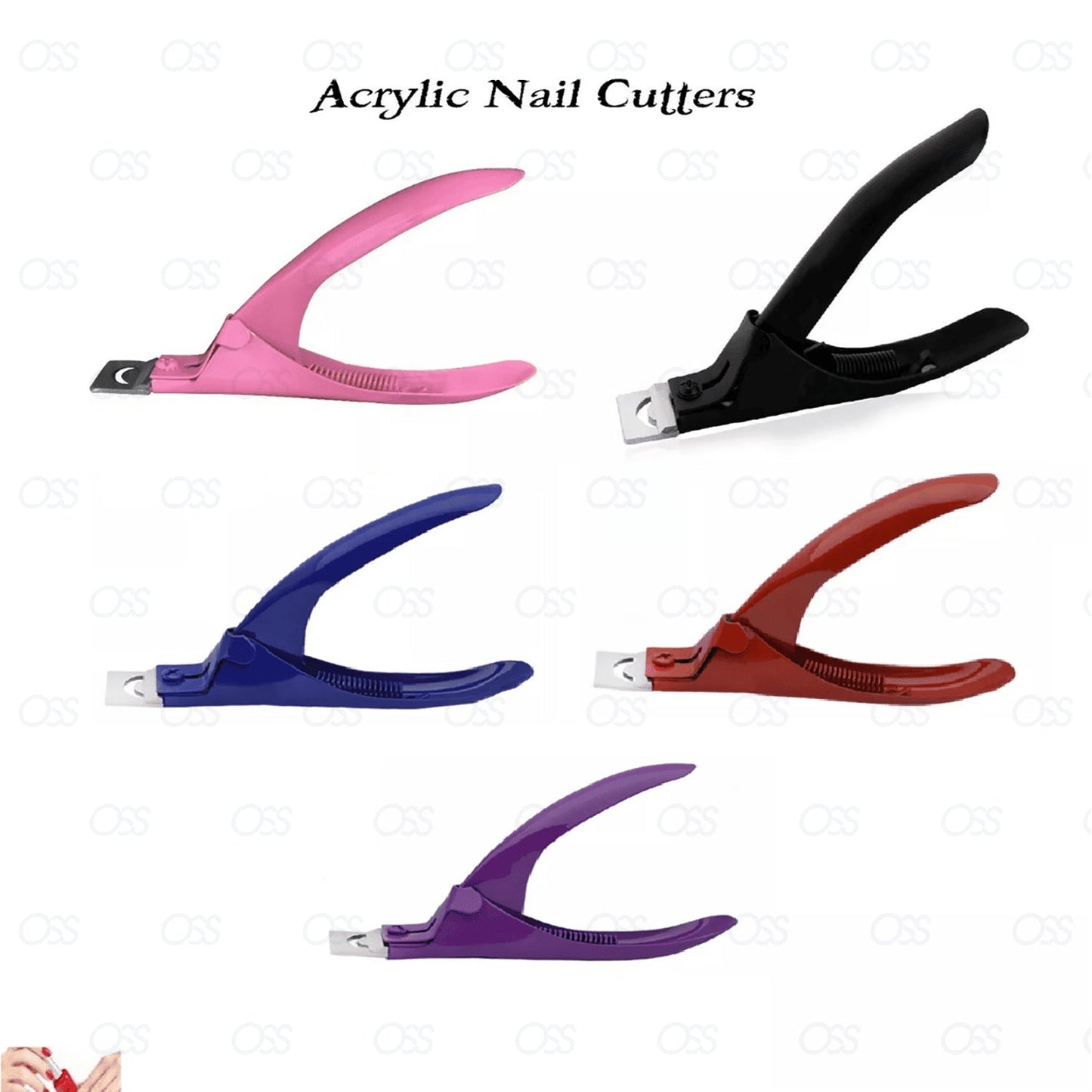 3Way Acrylic UV Gel False Fake Nail Salon Manicure Art ToeTip Cutter Clipper