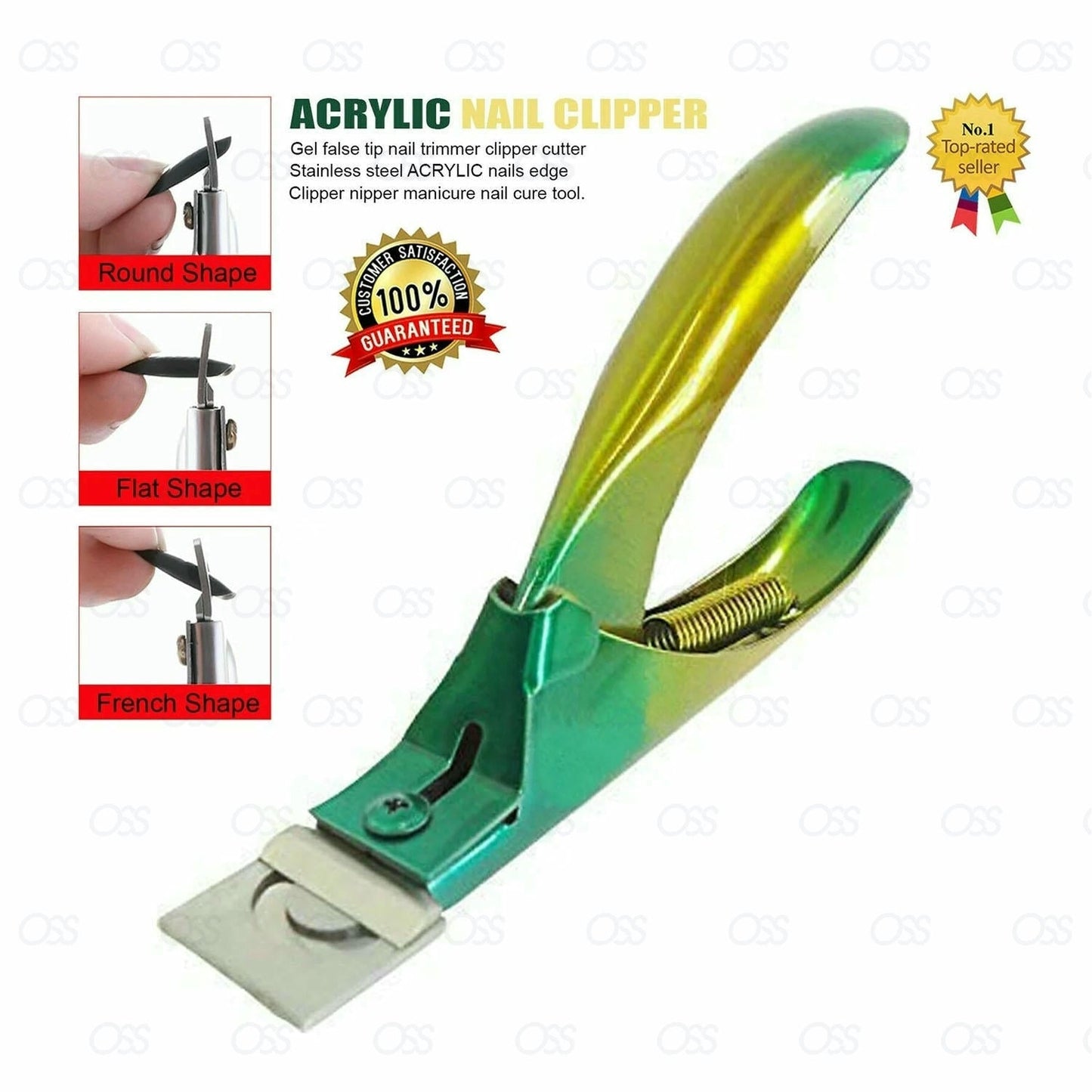 3Way Acrylic UV Gel False Fake Nail Salon Manicure Art ToeTip Cutter Clipper