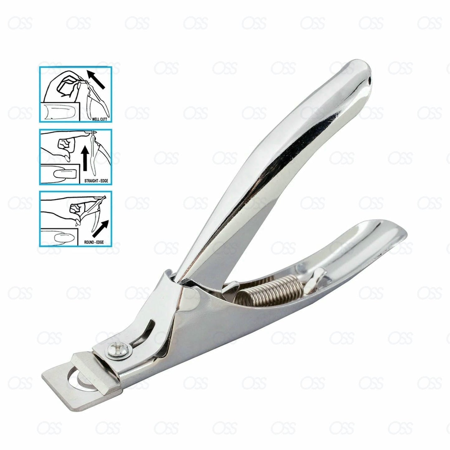 3Way Acrylic UV Gel False Fake Nail Salon Manicure Art ToeTip Cutter Clipper