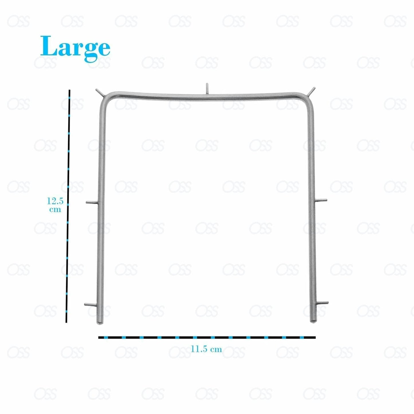 3X RUBBER DAM FRAMES ADULT LARGE DENTAL ORTHODONTIC STAINLESS STEEL CE
