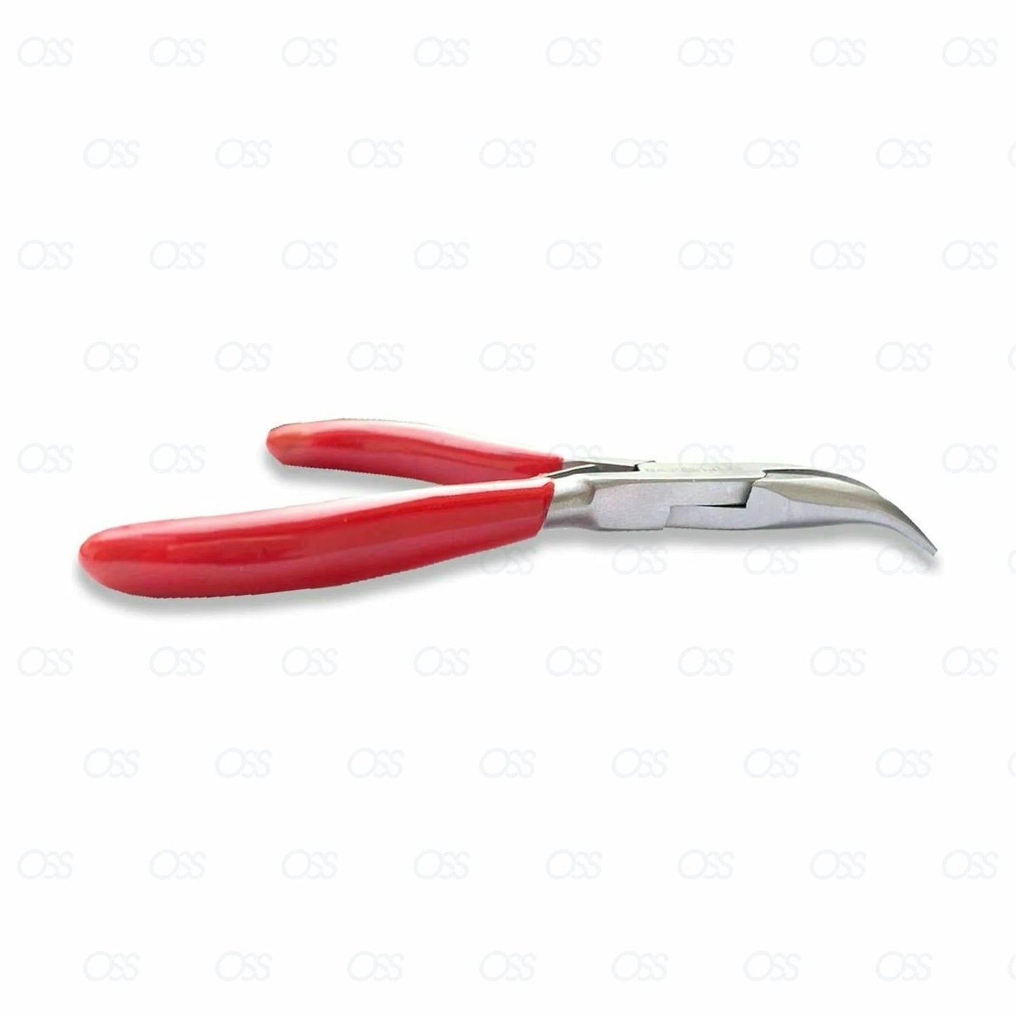 Pair of pliers with red handles mini jewellery pliers tool kit set for beading wire bending watch repair and DIY craft making precision hand tools