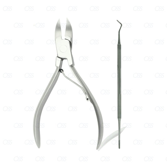 5" Ingrown Nail Cutter- 6.75" Blacks File (Dual ended) Set