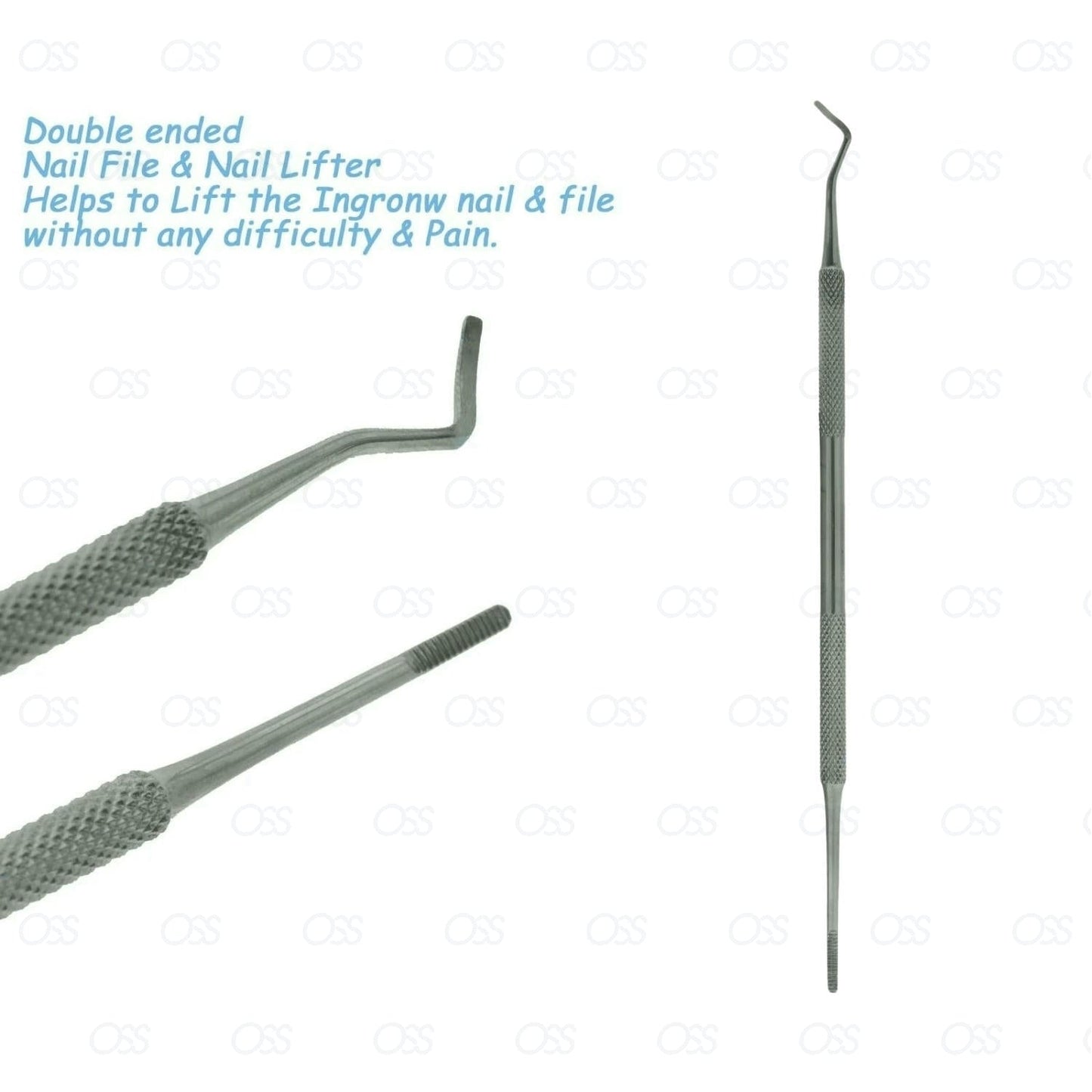 5" Ingrown Nail Cutter- 6.75" Blacks File (Dual ended) Set